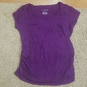 Short sleeve rouched side tee